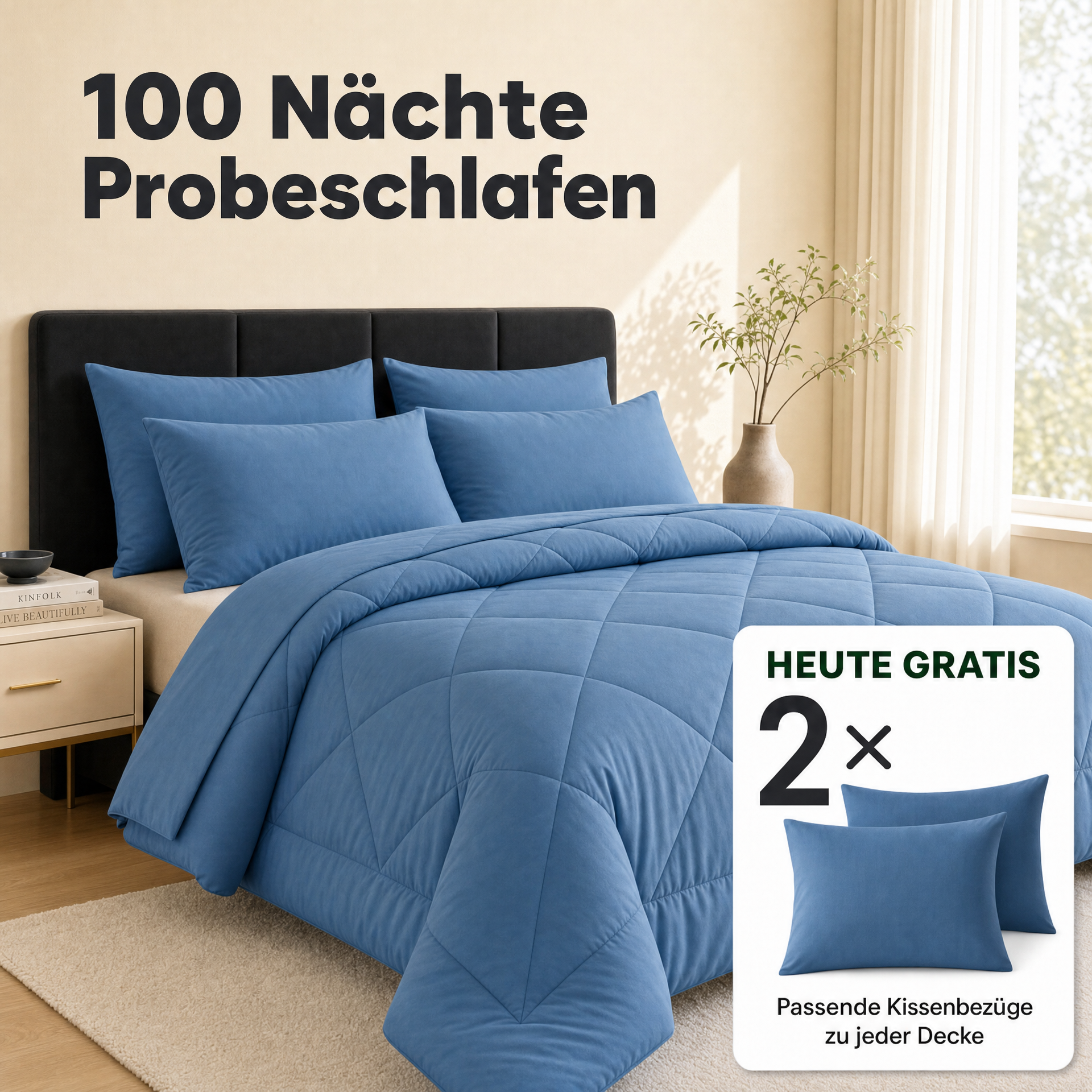 EasyComfort™ - Die waschbare 2in1 Bettdecke, die Bettwäsche überflüssig macht