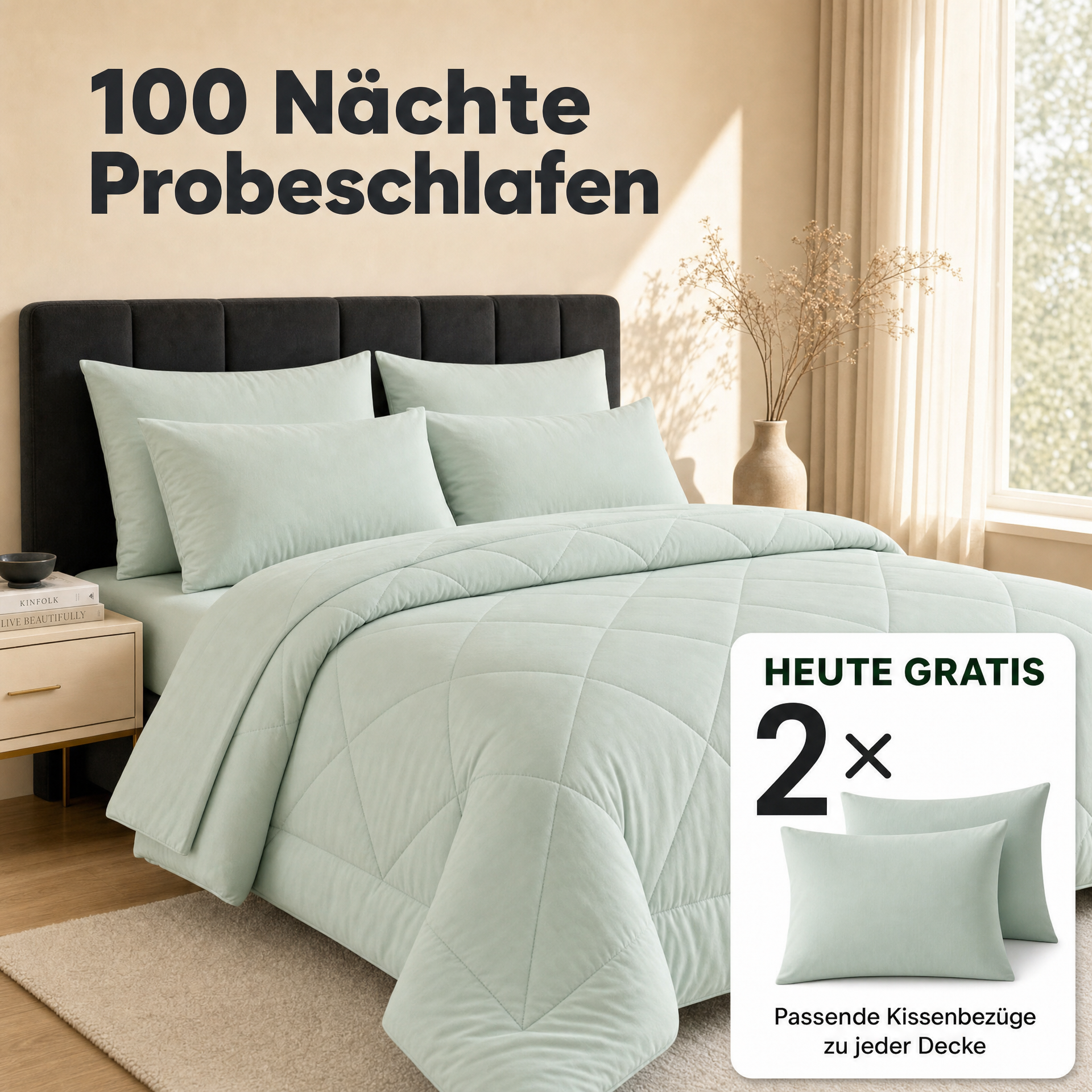 EasyComfort™ - Die waschbare 2in1 Bettdecke, die Bettwäsche überflüssig macht