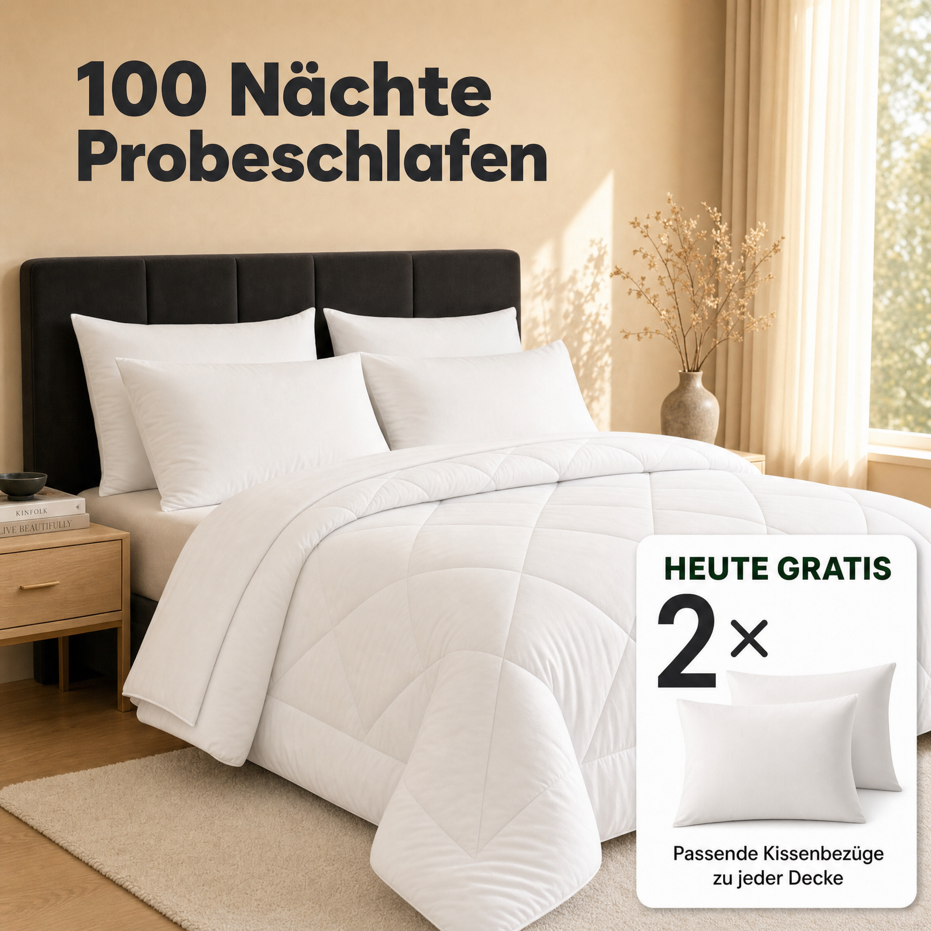 EasyComfort™ - Die waschbare 2in1 Bettdecke, die Bettwäsche überflüssig macht