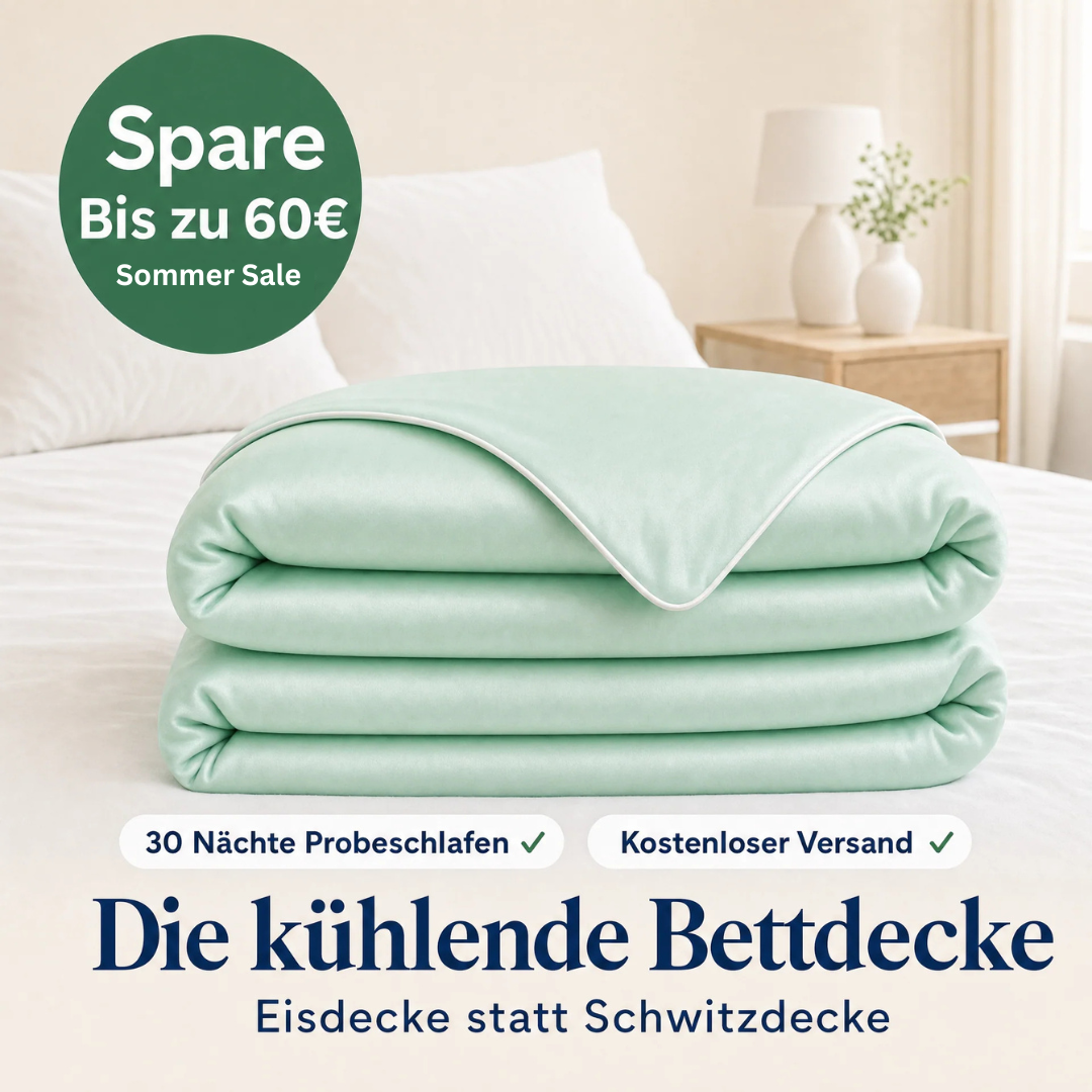 ChillComfort™ kühlende Bettdecke für schweißfreie Nächte