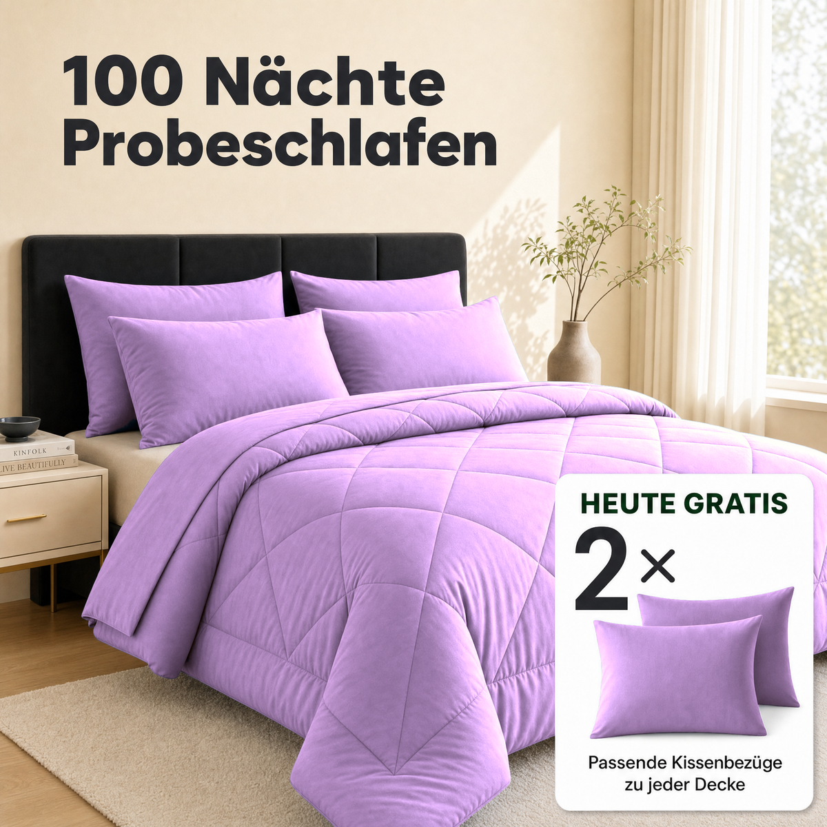 EasyComfort™ - Die waschbare 2in1 Bettdecke, die Bettwäsche überflüssig macht