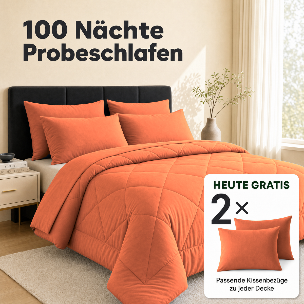 EasyComfort™ - Die waschbare 2in1 Bettdecke, die Bettwäsche überflüssig macht