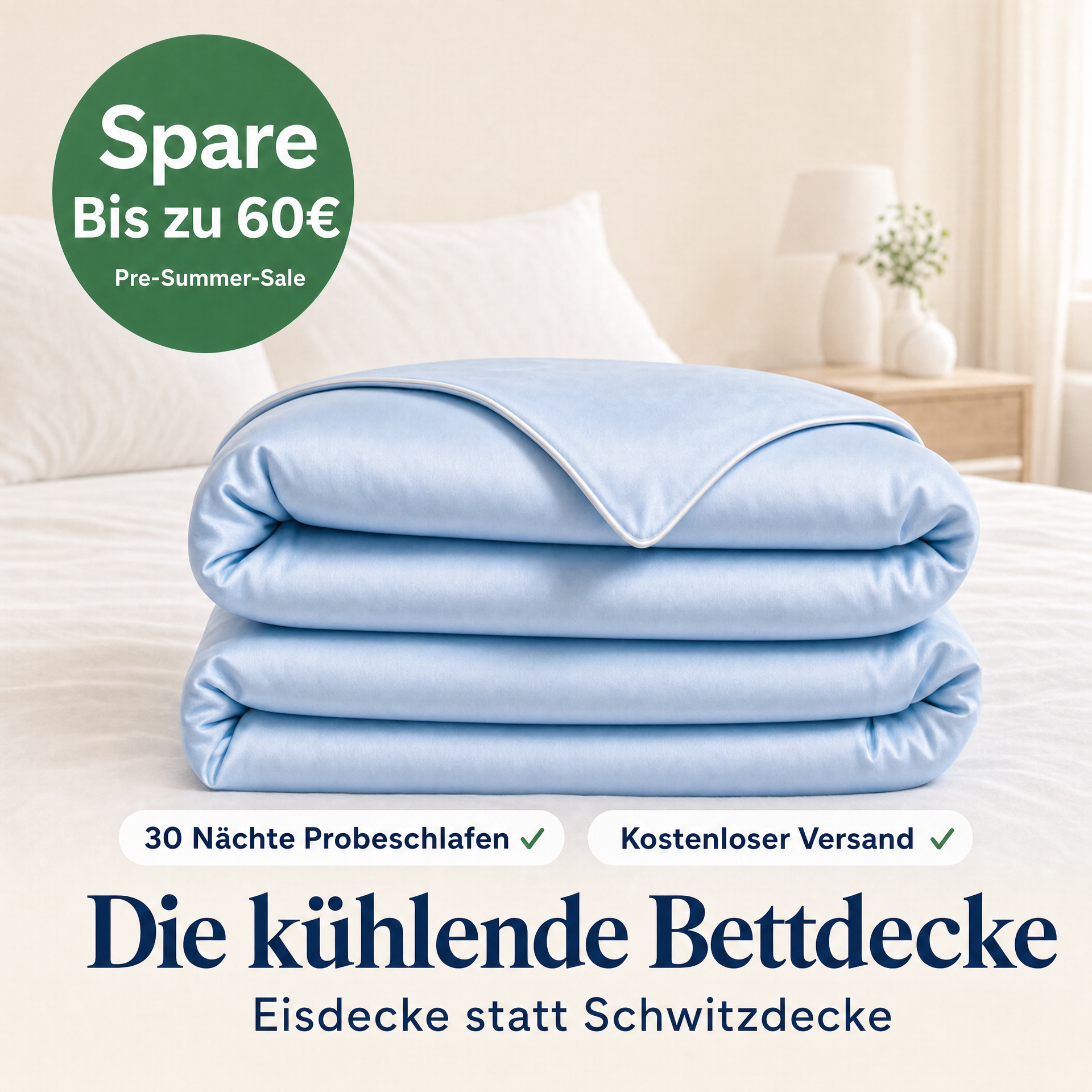 ChillComfort™ kühlende Bettdecke