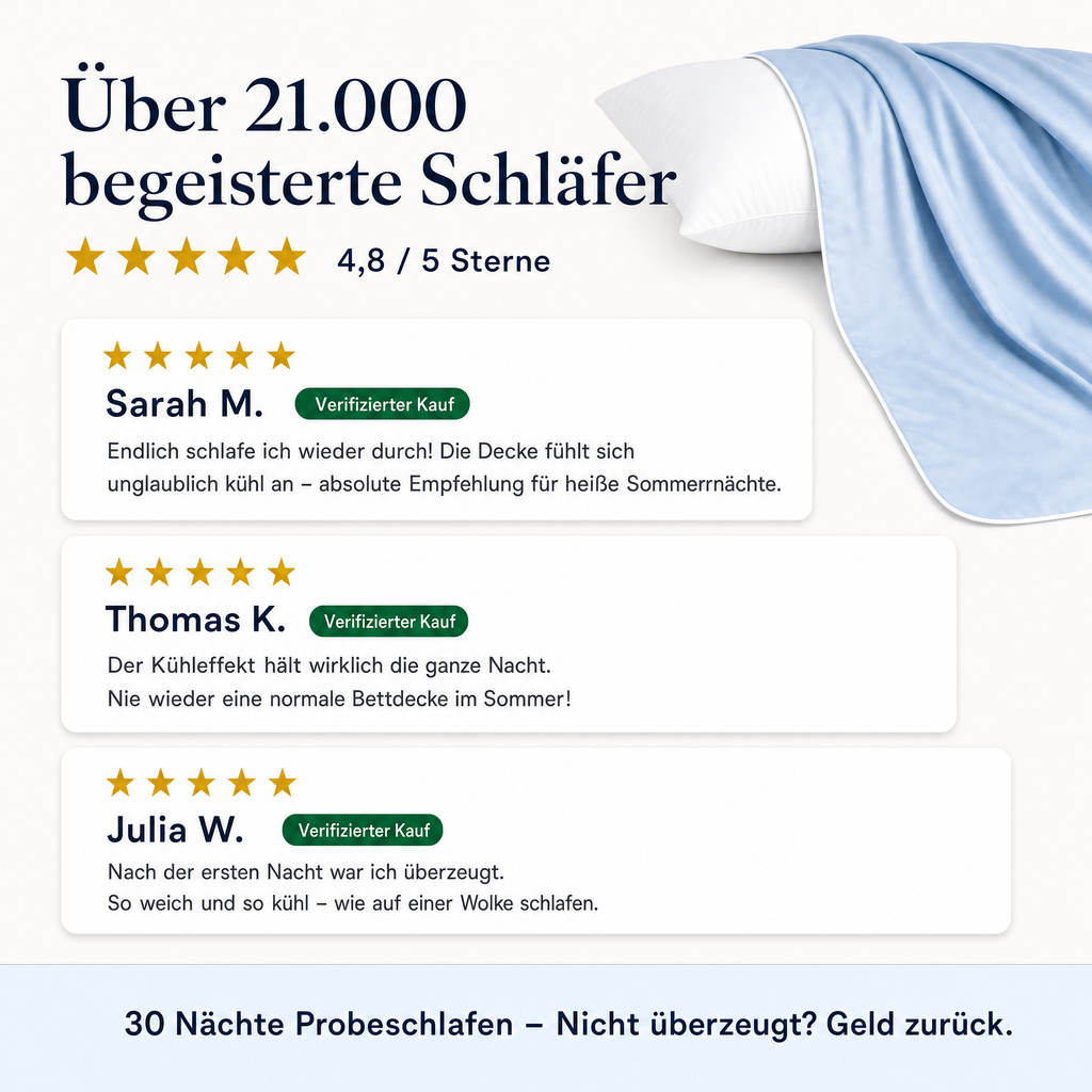 ChillComfort™ kühlende Bettdecke