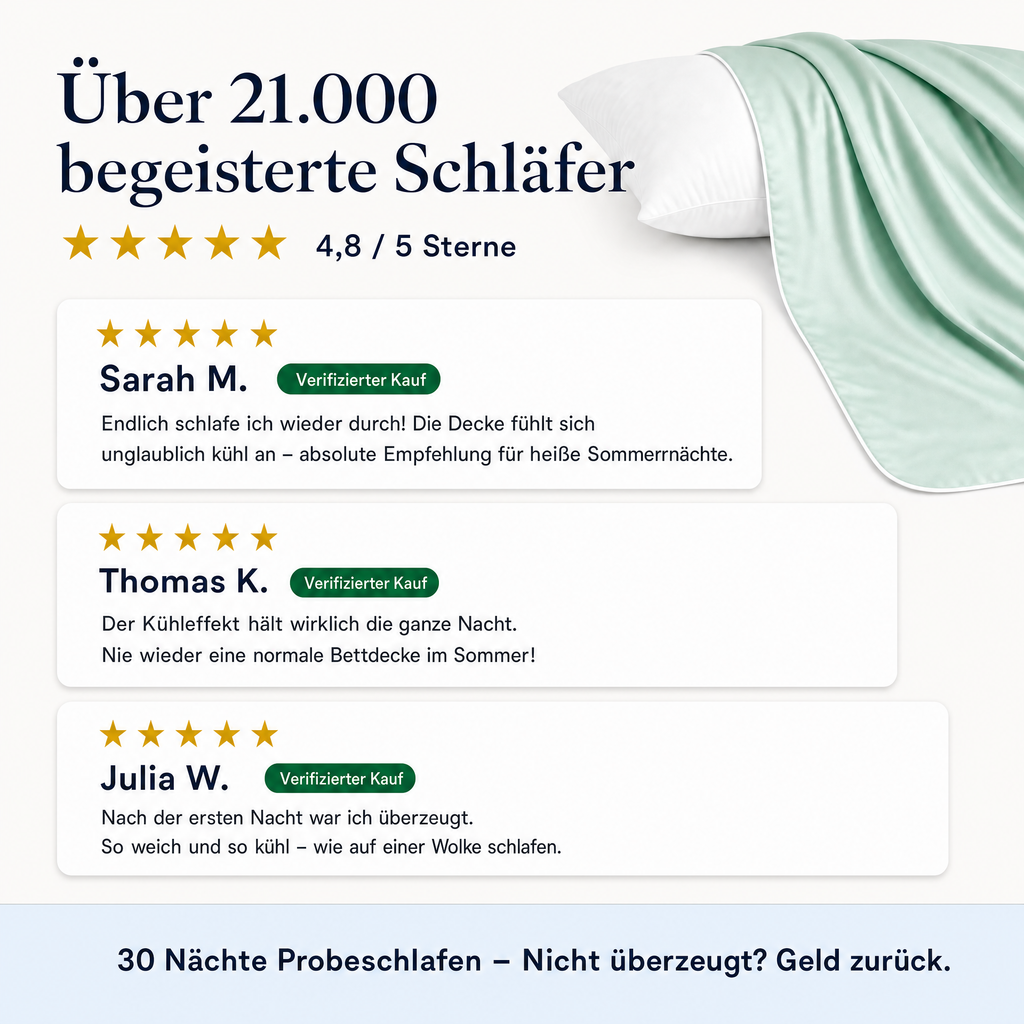 ChillComfort™ kühlende Bettdecke
