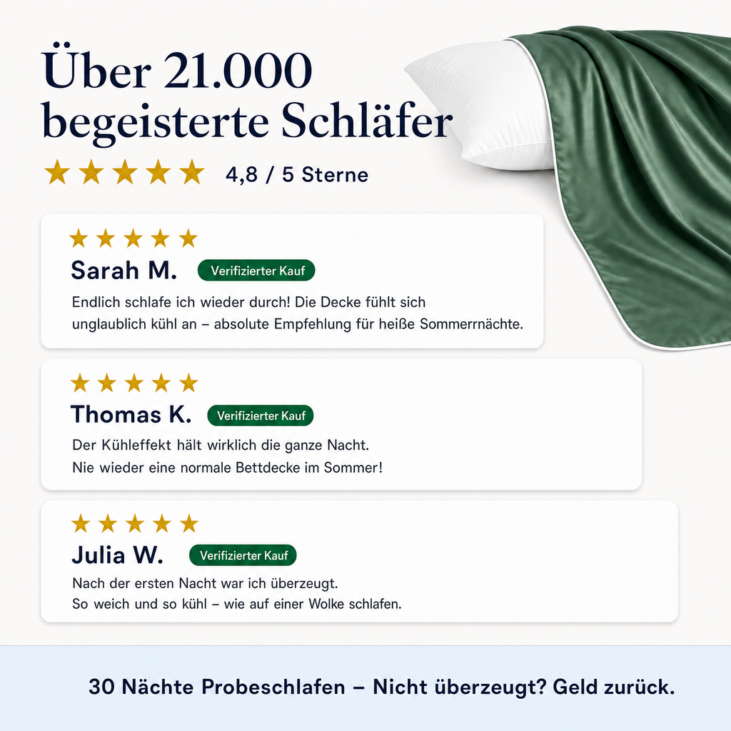ChillComfort™ kühlende Bettdecke