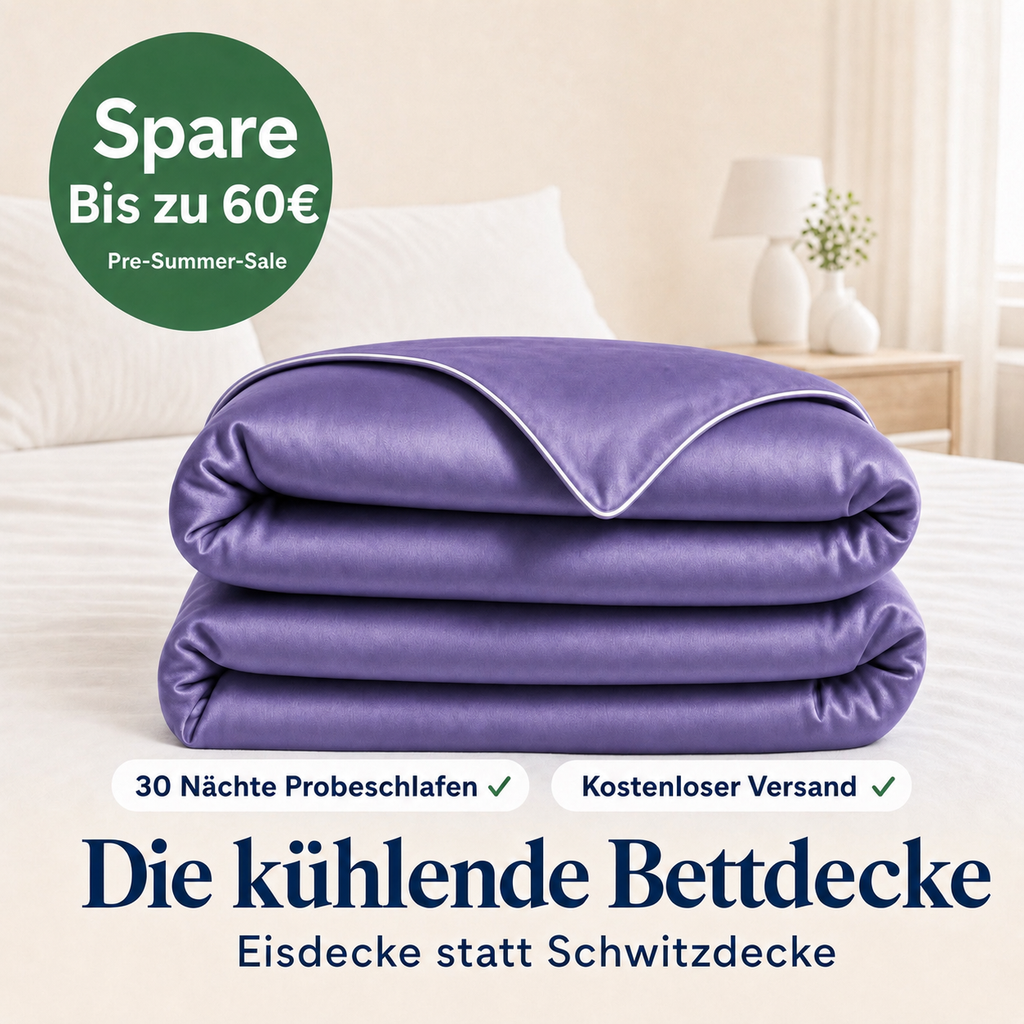 ChillComfort™ kühlende Bettdecke für schweißfreie Nächte